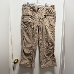 Vintage Y2K Esprit Cropped Cargo Pants Kakhi Comfort Workwear Walking Hiking 12
